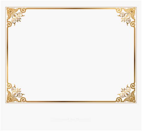 Ornate Frame Gold Frame Hd Images Free Png Image Types Borders