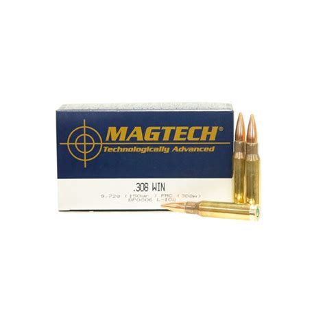 Magtech 308 Win FMJ 150 Grains Armeria Pepe Gioda