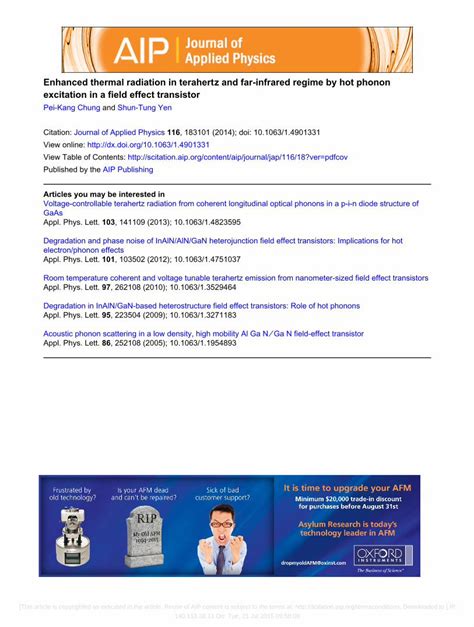 PDF Enhanced Thermal Radiation In Terahertz And Far Infrared