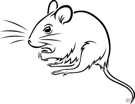 Mouse Coloring Page Free Printable Coloring Pages