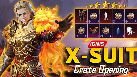 Insane PUBG Mobile Ignis X Suit Crate Opening Pubg Newx Suit Ignisx