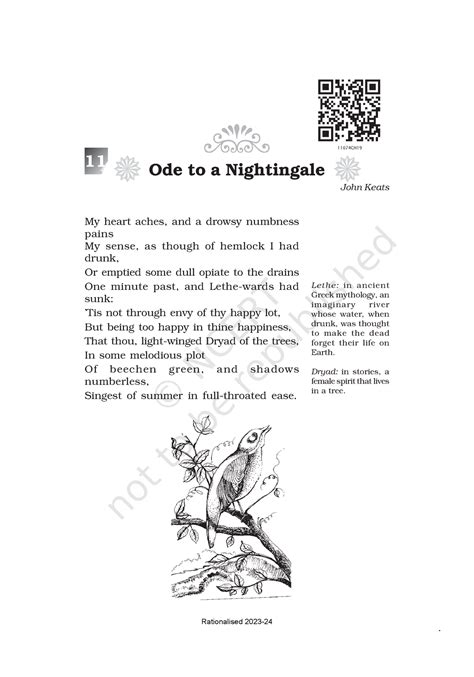 Ode To Nightangle Ode To A Nightingale 135 Ode To A Nightingale John