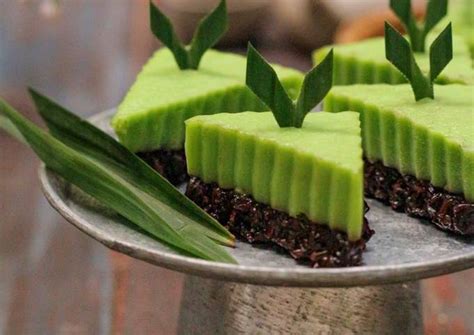 Resep Kue Ketan Hitam Lapis Pandan Srikaya Oleh Moona S Kitchen Cookpad