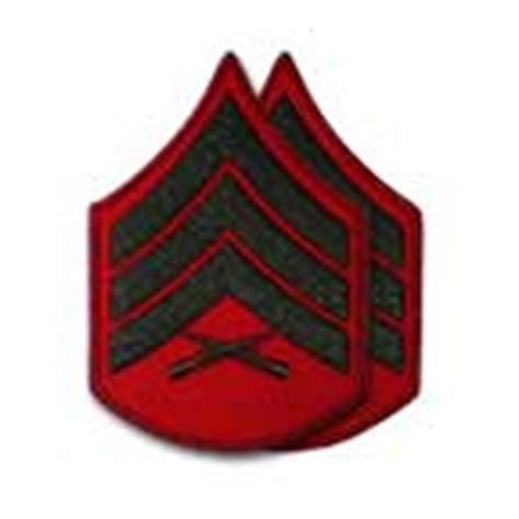 USMCBLUES Red Green Rank Patches For Sale