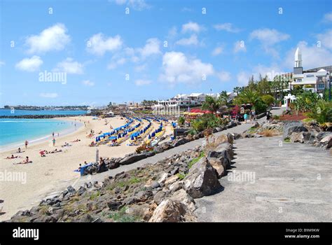 Beach Promenade Playa Grande Playa Blanca Lanzarote Canary Islands