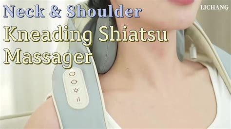 5d New Design Wireless Shiatsu Neck And Shoulder Massager Belt With Heating Deep Kneading Waist