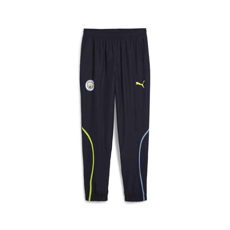 Pantalon survêtement avant match Manchester City noir bleu 2024 25 sur