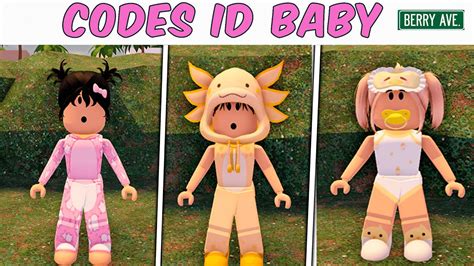 CODIGOS DE ROUPAS DE BEBE PARA USAR NO BERRY AVENUE ROBLOX YouTube