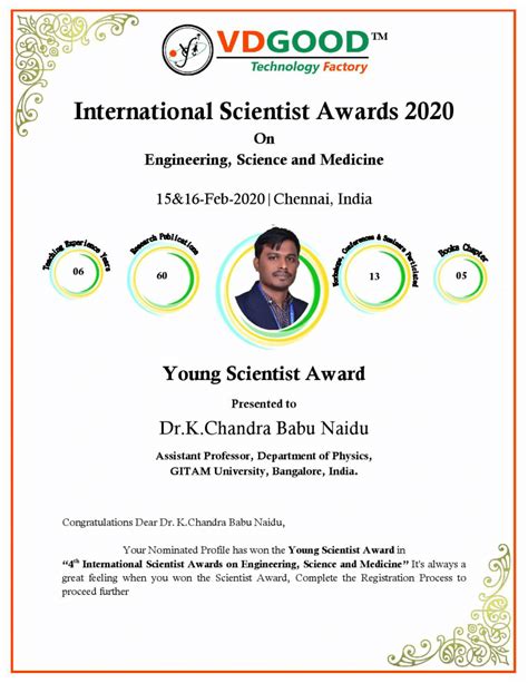 (PDF) Young Scientist Award - 2020