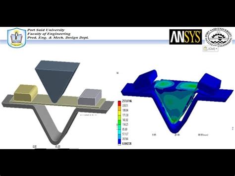 Ansys Mechanical Tutorial Sheet Metal Bending Simulation Metal