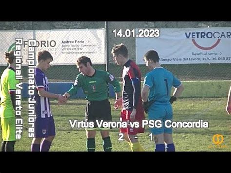 CAMPIONATO REGIONALE JUNIORES U19 ELITE VENETO VIRTUS VERONA Vs PSG