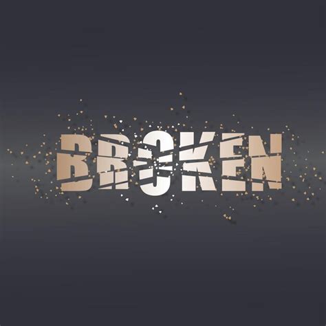 Broken Word Art