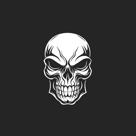 Minimalist Skull Mask Logo Design Premium Ai Generated Vector