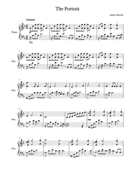 Titanic Theme Sheet Music For Piano Solo