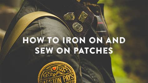 How To Apply Iron On Patches And Sew On By Asilda Store Youtube