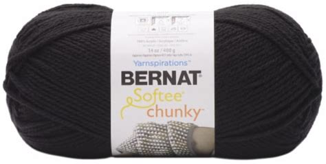 Bernat Softee Chunky Big Ball Yarn Solids Black 1 Fred Meyer