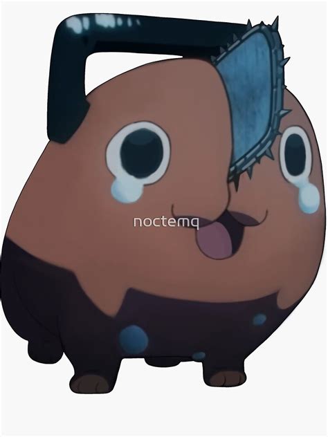 Crying Pochita Sticker For Sale By Noctemq Redbubble