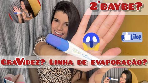 Teste Clear Blue Rapido Linha De Evaporacao Gravidez Youtube