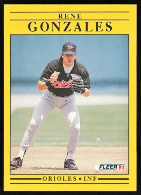 Fleer Ren Gonzales Baltimore Orioles Eur Picclick Fr