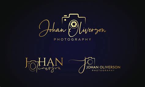 Fotografia Tipografia Assinatura Logotipo Do Fotógrafo Obturador Da