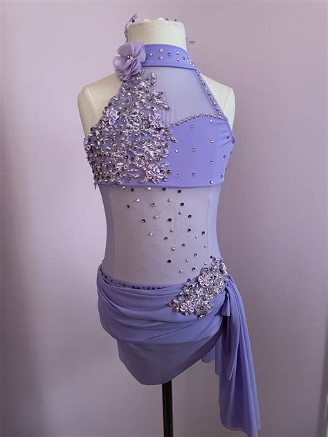 Custom Dance Costume Lyrical Contemporary Lilac Purple Leotard with
