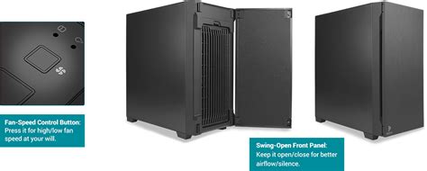 P10 FLUX Is The Best Silent PC Mid Tower Case With ATX 3 X 120mm Silent