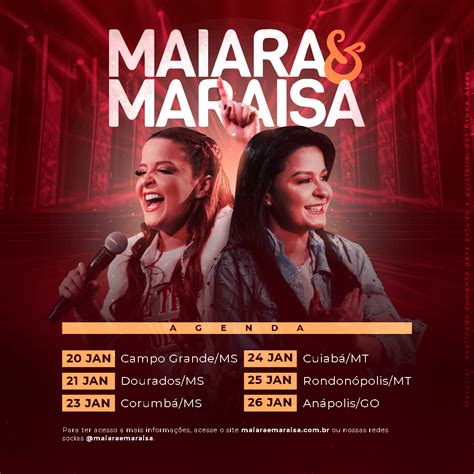 Maiara E Maraisa Agenda De Shows Behance