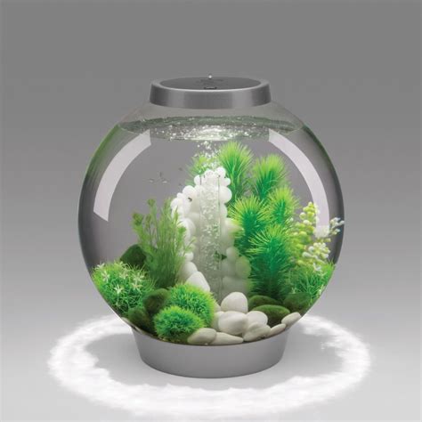 Biorb Classic Aquarium With Led Light Gallon Silver