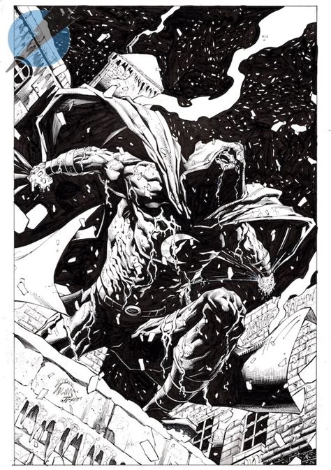 MOON KNIGHT BLACK WHITE BLOOD By Ryan Stegman