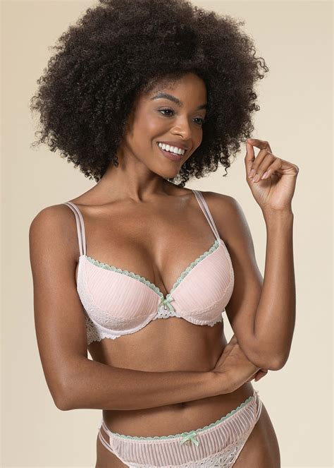 Annie Seductive Underwired Demi Pink Lace Bra