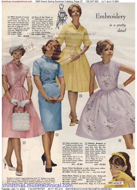 1960 Sears Spring Summer Catalog Page 37 Catalogs And Wishbooks