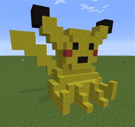 Small Pikachu Statue Minecraft Map