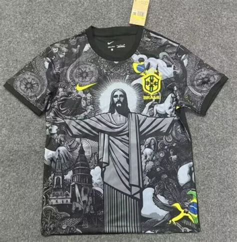 Brazil Jesus Christ The Redeemer Jersey 2024 25 Kit Special Edition