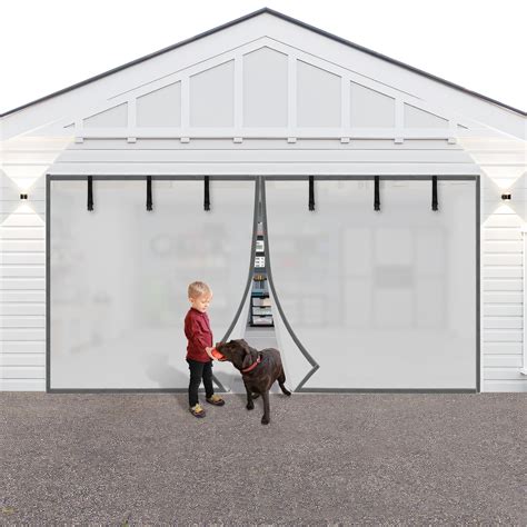Snapklik.com : Privacy Garage Door Screen Blackout For 1 Car Garage