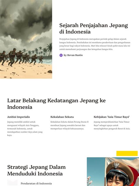 sejarah penjajahan jepang  indonesia