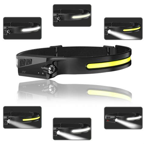 Cob Led Headlamp Usb Rechargeable Headlight Grelly Usa