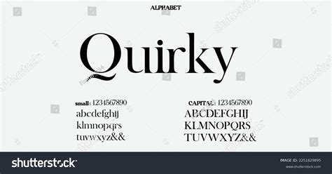 Quirky Abstract Quality Font Alphabet Minimal Stock Vector Royalty Free 2251829895 Shutterstock