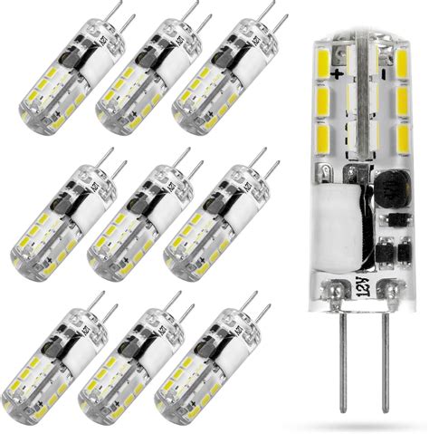 SCHERARX 10 Pcs G4 LED Bulbs Daylight White 6000K Landscape Bulbs 1