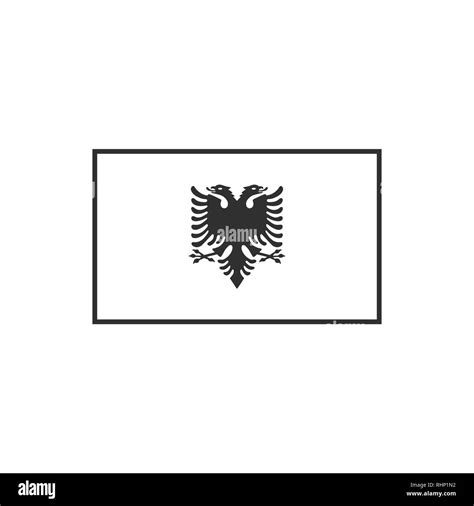 Flag albania Black and White Stock Photos & Images - Alamy