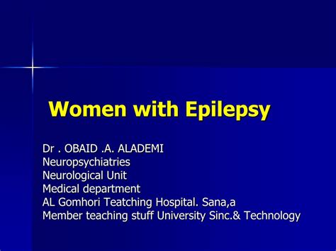 Ppt Women With Epilepsy Powerpoint Presentation Free Download Id 1953032