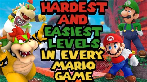 The Hardest And Easiest Levels In Every Mario Game YouTube