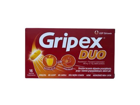 Gripex Duo Tabletki Powlekane Mg Mg Lek Bez Recepty