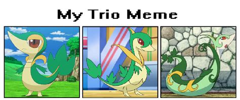 Snivy, Servine and Serperior by JaclynThePorcupine on DeviantArt