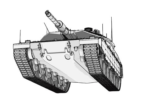 Premium Vector | Military tank sketch white background vector