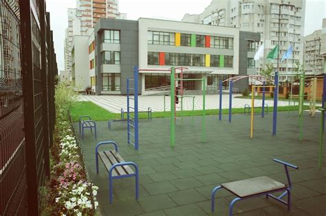 Premium Photo | Exterior of modern school building