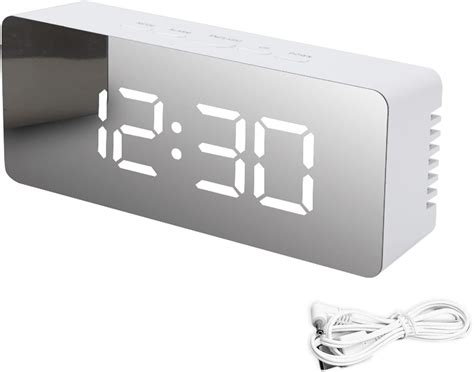 Amazon ThreeH LED Mirror Desk Clock With Snooze Function