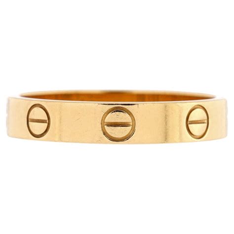 Cartier Love Wedding Band Ring 18k Yellow Gold For Sale At 1stDibs