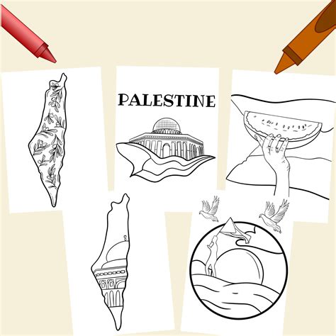 Free Palestine Coloring Pages Download Palestinian Flag Coloring Book