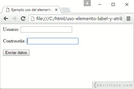 Formularios En HTML Tutorial De HTML Abrirllave