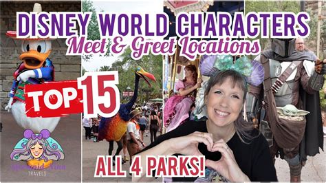 Disney World Characters 2023 Meet And Greet Locations Top 15 Youtube